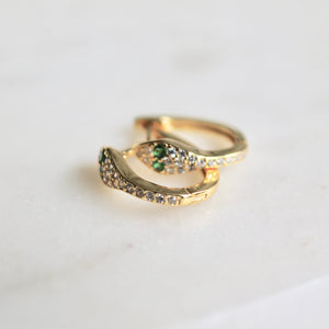 Snake huggies earrings - Lily Lough Jewelry