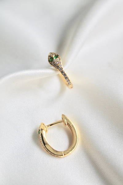 Snake huggies earrings - Lily Lough Jewelry