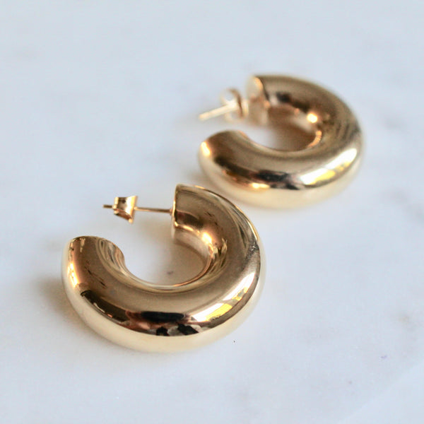 Chunky  hoop earrings