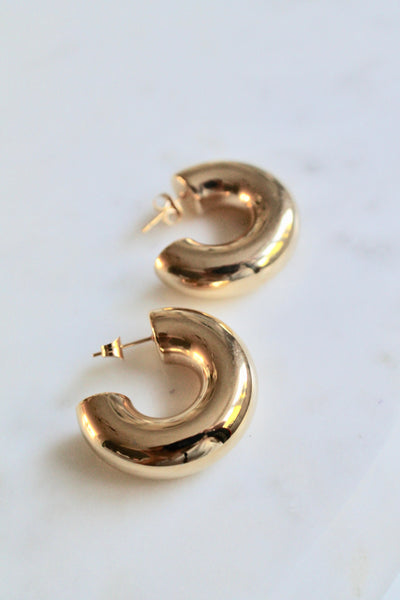 Chunky  hoop earrings