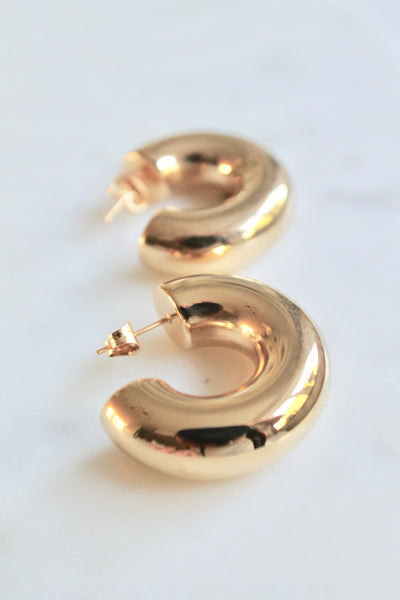 Chunky  hoop earrings