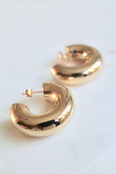 Chunky  hoop earrings