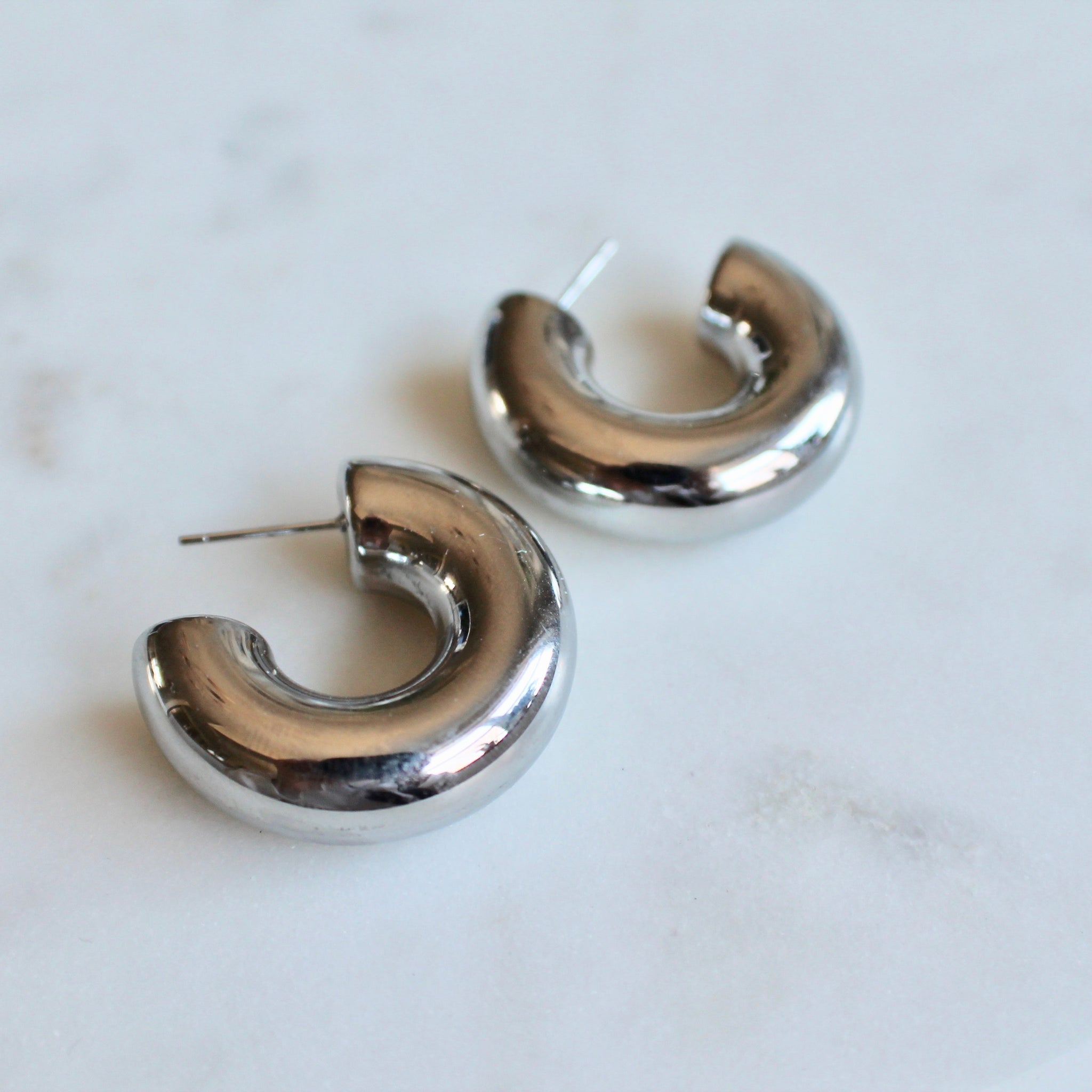 Chunky  hoop earrings