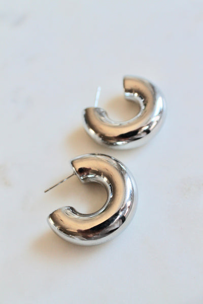 Chunky  hoop earrings
