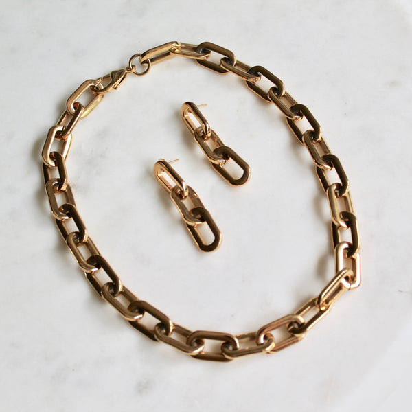 Hailey chunky chain necklace - Lily Lough Jewelry