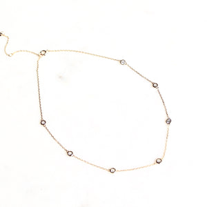Diamonds by the yard choker necklace - Lily Lough Jewelry