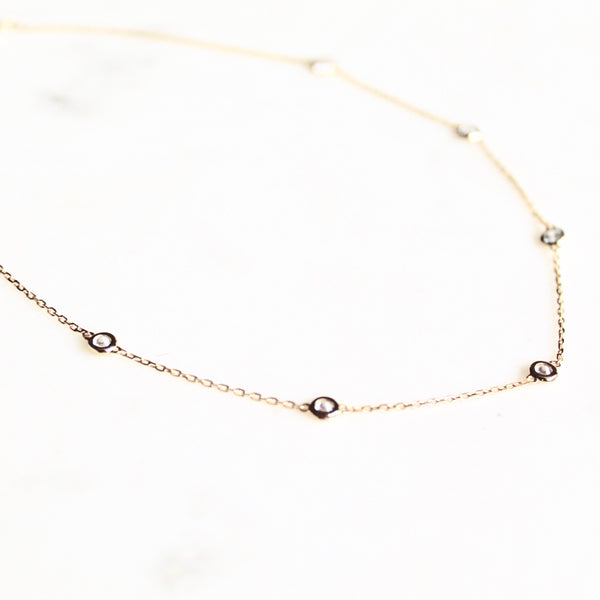 Diamonds by the yard choker necklace - Lily Lough Jewelry
