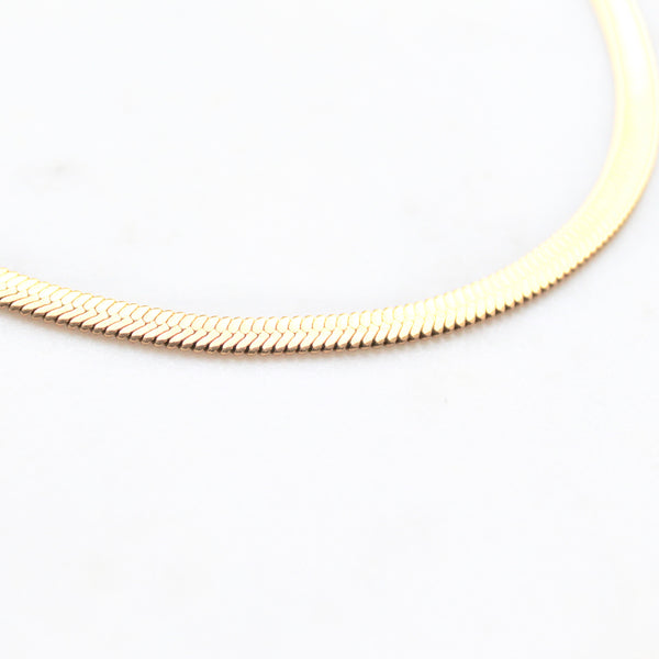 Herringbone chain necklace 5mm - Lily Lough Jewelry
