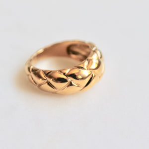 Gold plated stainless steel ring - Lily Lough Jewelry