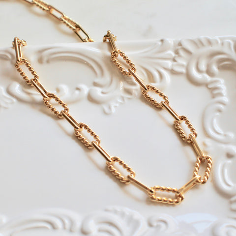 Alexandra gold chain necklace - Lily Lough Jewelry