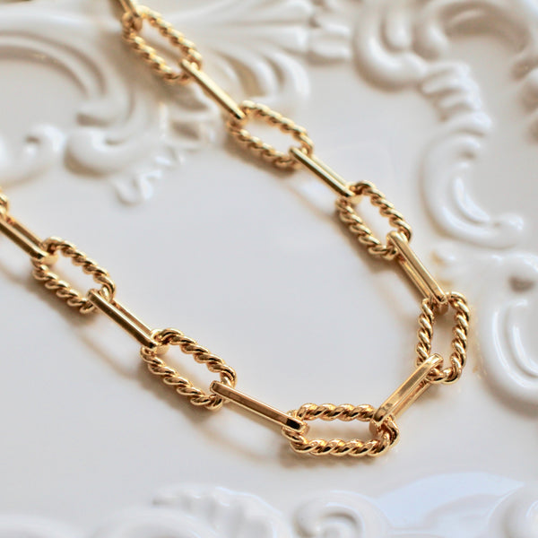 Alexandra gold chain necklace - Lily Lough Jewelry
