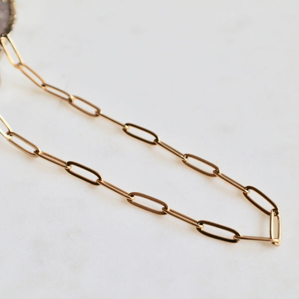 Thin paper clip necklace - Lily Lough Jewelry