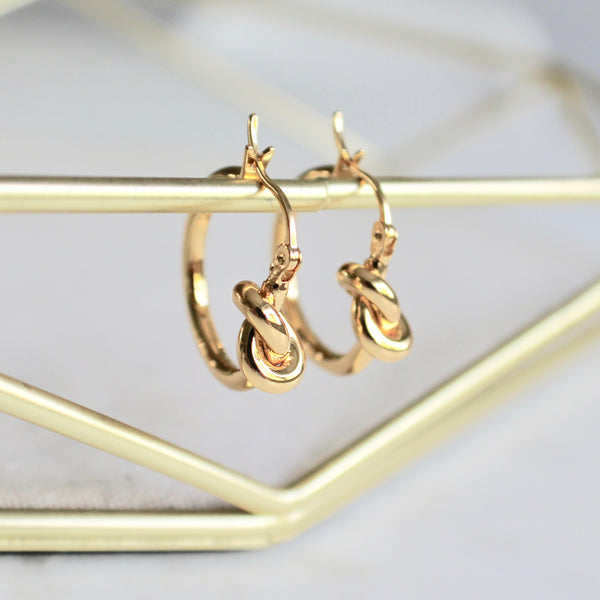 Knot hoop earrings - Lily Lough Jewelry