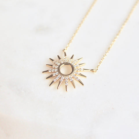 Starburst sterling silver necklace - Lily Lough Jewelry