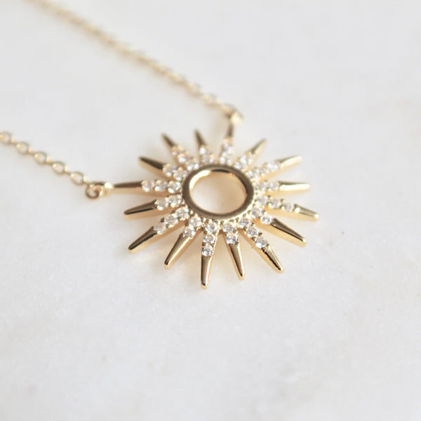 Starburst sterling silver necklace - Lily Lough Jewelry
