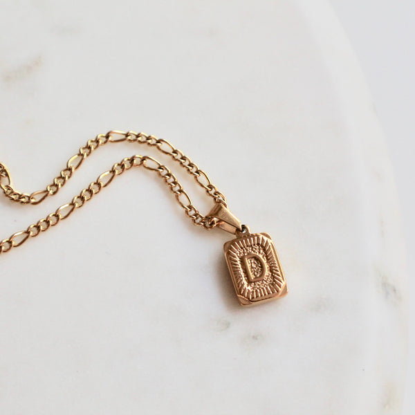 Initial pendant necklace - Lily Lough Jewelry