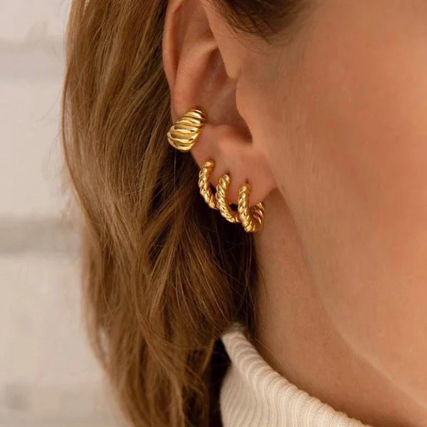 Tiny twisted hoops - Lily Lough Jewelry
