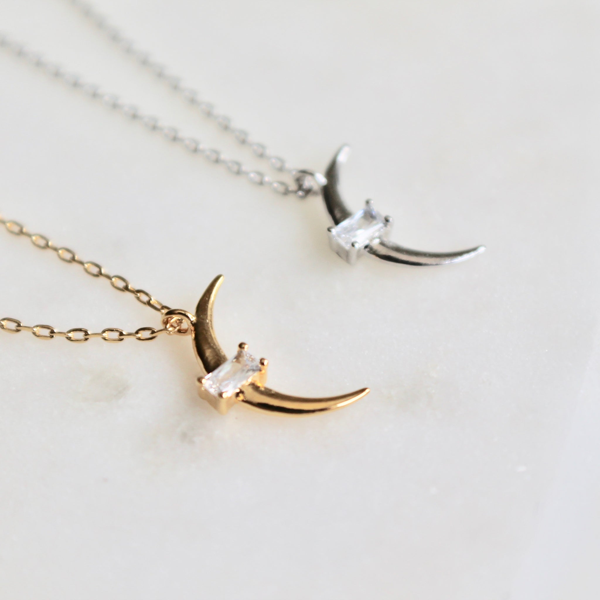 Crescent dainty necklace - Lily Lough Jewelry