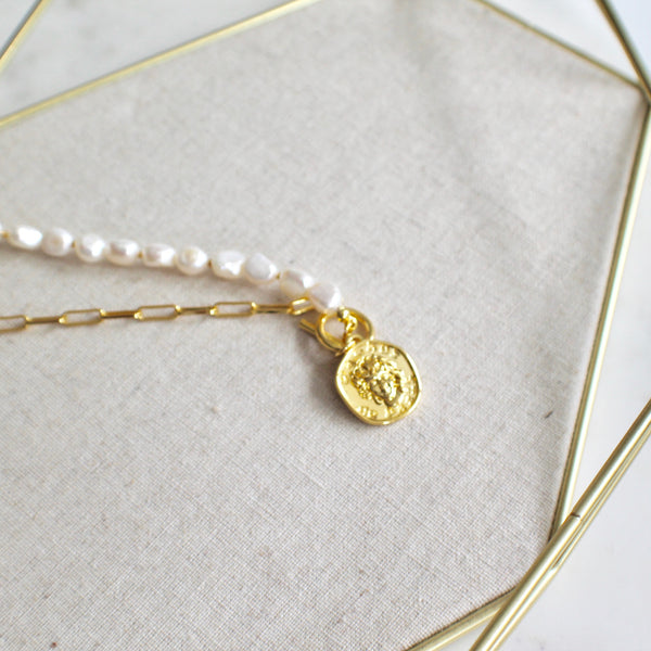Medusa pearl necklace - Lily Lough Jewelry