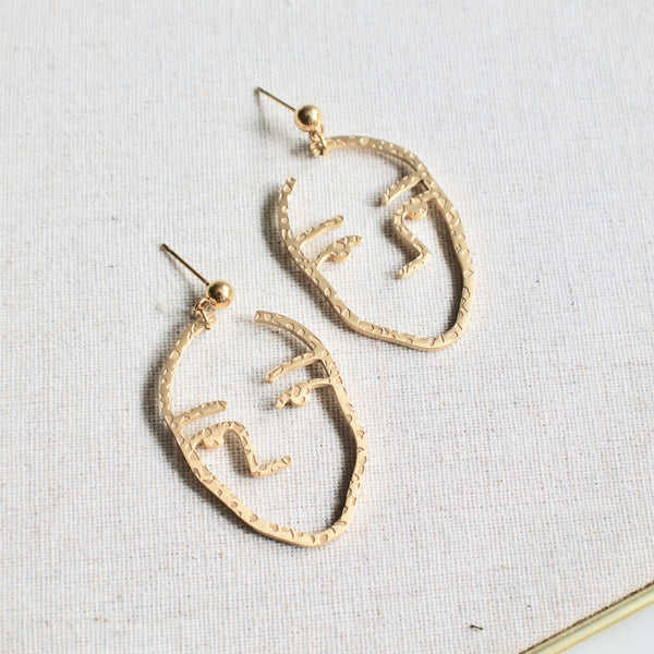 Face earrings - Lily Lough Jewelry