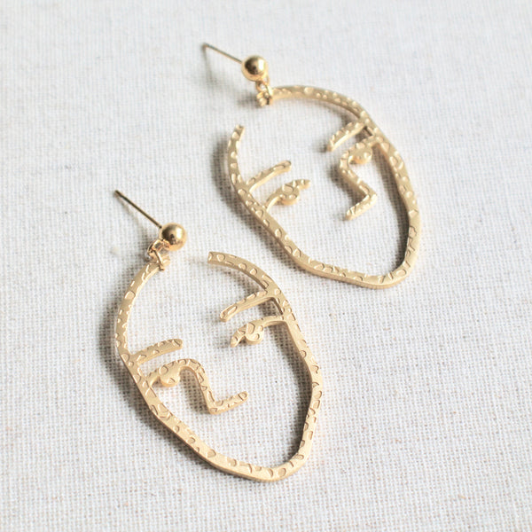 Face earrings - Lily Lough Jewelry
