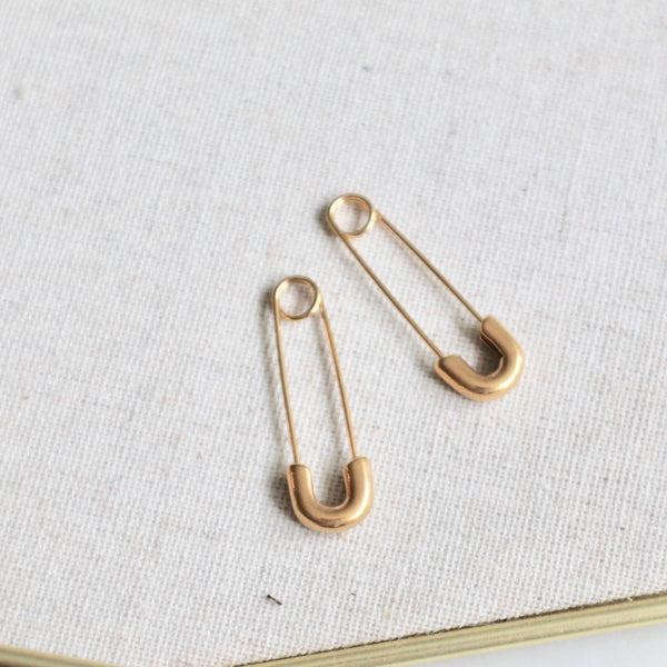 Safety pin earrings - Lily Lough Jewelry