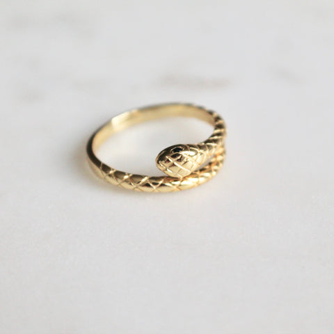 Tiny snake ring - Lily Lough Jewelry