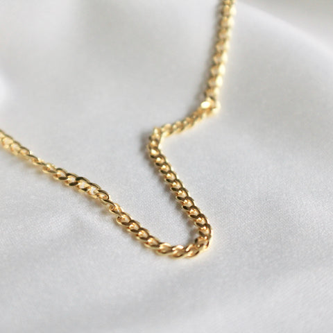 Curb chain ankle bracelet