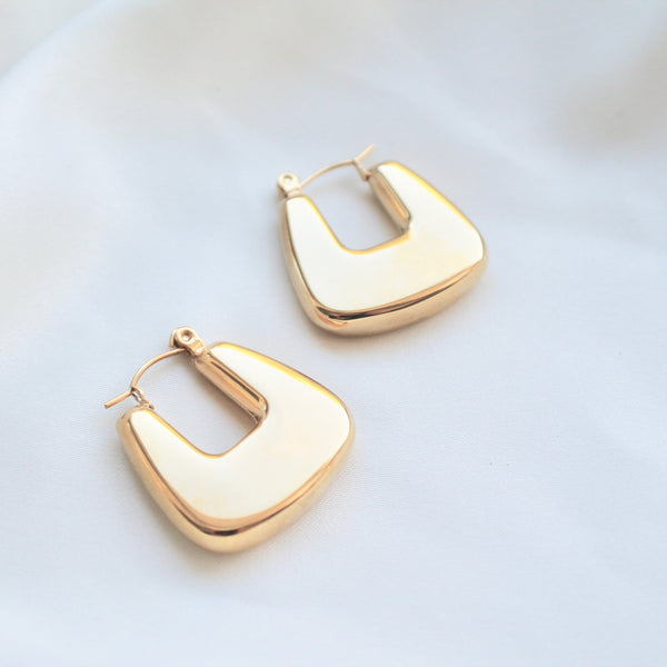 Square chunky hoops - Lily Lough 