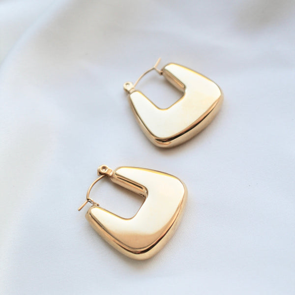 Square chunky hoops - Lily Lough 