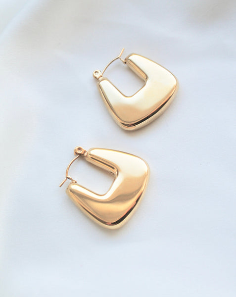 Square chunky hoops - Lily Lough 