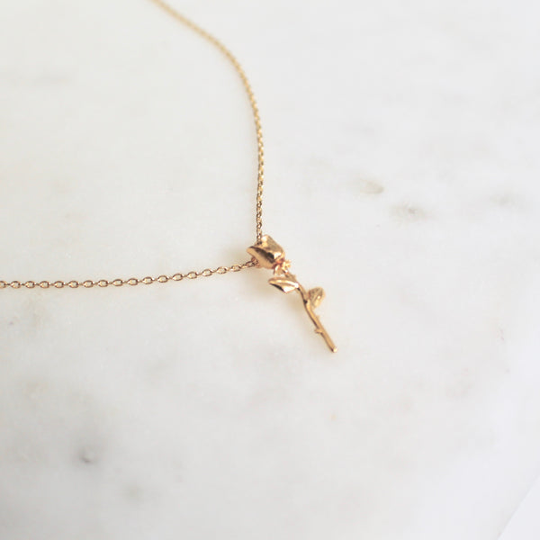 Rose pendant necklace - Lily Lough Jewelry