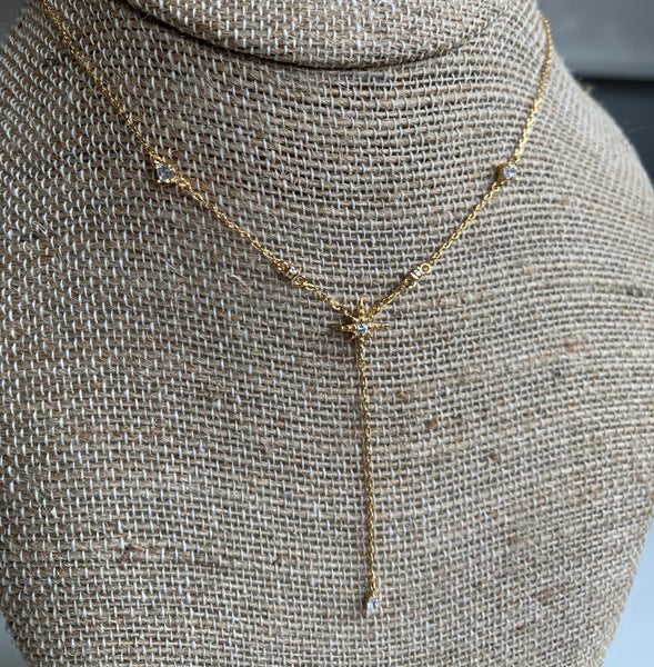 Lariat star dainty necklace - Lily Lough Jewelry